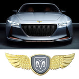 Dodge Logo Metal Wings Car Front Hood Bonnet Center Sticker Emblem