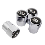 4pcs/set Audi Logo Car Tire Valve Caps Auto Tyre Wheel Air Covers Air Caps