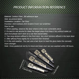 4pcs/set Honda Mugen Power Carbon Fiber Car Door Anti-Scratch Sticker Door Side Protection Bumper Strips
