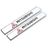 2pcs Mitsubishi Ralliart Logo Car Fender Side Emblem Badge Sticker