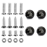 4pcs/set Mazda Logo Stainless Steel Car License Plate Bolts