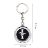 Ford Mustang Shelby Logo Metal Car Keychain Keyring