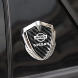 Nissan Shield Carbon Fiber Car Side Window Sticker Emblem Badge Decal