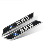 2pcs BMW Logo Car Fender Side Sticker Decal Emblem Badge