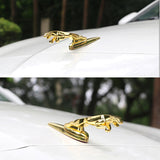Jaguar Angle Wings Metal Car Front Hood Bonnet Sticker Emblem Badge