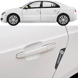 4pcs/set Alfa Romeo Carbon Fiber Car Door Anti-Scratch Sticker Door Side Protection Bumper Strips