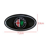 Alfa Romeo Elliptical Metal Car Window Sticker Emblem Badge Decal