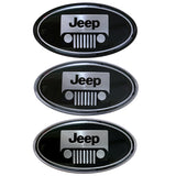 Jeep Elliptical Metal Car Window Sticker Emblem Badge Decal