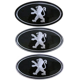 Peugeot Elliptical Metal Car Window Sticker Emblem Badge Decal