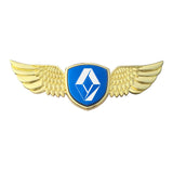 Renault Logo Metal Wings Car Front Hood Bonnet Center Sticker Emblem
