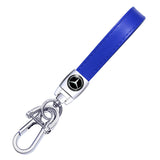 Mercedes Benz Logo PU Leather Metal Car Keychain Keyring