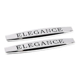 2pcs Mercedes Benz AMG Brabus Lorinser Elegance Avantgarde Logo Metal Car Fender Side Badge Decal Rear Emblem Sticker