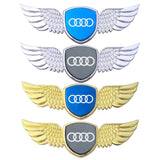 Audi Logo Metal Wings Car Front Hood Bonnet Center Sticker Emblem