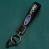 Ford Cowhide Metal Car Keyring Pendant