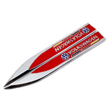 2pcs Volkswagen Rline GTI GTD Logo Metal Car Side Fender Sticker Emblem Badge Decal Decoration