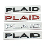 Tesla PLAID Letter Metal Car Rear Sticker Decal Emblem Badge
