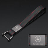 Mercedes Benz AMG PU Leather Car Logo Keychain