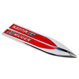 2pcs Honda Mugen Typer Accord Logo Metal Car Side Fender Sticker Emblem Badge Decal Decoration