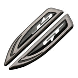 2pcs KIA GT Metal Car Fender Side Stickers Badge Decals