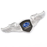 Subaru STI Angle Wings Metal Car Front Hood Bonnet Sticker Emblem Badge