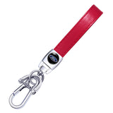 Ford Logo PU Leather Metal Car Keychain Keyring