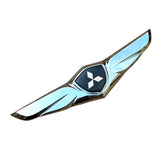Mitsubishi Metal Wings Car Front Hood Sticker Emblem Badge Decal