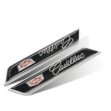 2pcs Cadillac Logo Car Fender Side Sticker Decal Emblem Badge
