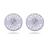 2pcs BMW M Power Logo Car Water Coasters 7-color LED Light Cup Mat Holder