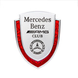 Mercedes Benz Metal Shield Car Rear Sticker Auto Window Emblem Badge Decal