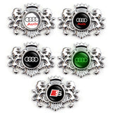 Audi Sline Double Lion Metal Car Rear Sticker Auto Window Emblem Badge Decal