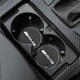 2PCS Mercedes Benz AMG Diamond Car Water Coaster Cup Mat