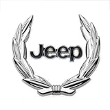 Jeep Wheat Metal Car Window Sticker Emblem Badge Decal