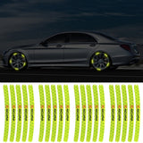 20pcs/set Acura Car Wheel Rim Warning Reflective Emblem Stickers