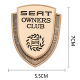 SEAT Metal Shield Car Rear Sticker Auto Window Emblem Badge Decal