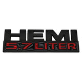 Dodge HEMI 5.7 6.4 LITER Metal/ABS Car Side Sticker Emblem Badge