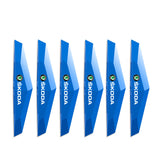6pcs Skoda TPU Car Door Anti-collision Protective Stickers Bumper Strip Decal