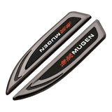 2pcs Honda Metal Car Side Fender Emblem Sticker Decal