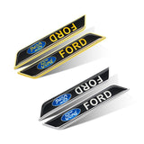 2pcs Ford Logo Car Fender Side Sticker Decal Emblem Badge