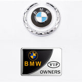 BMW Carbon Fiber Car Rear Shield Sticker Auto Body Window Emblem Badge Decal