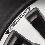 4pcs/set 9cm Mercedes Benz AMG Brabus 4 Matic Aluminum Alloy Car Wheel Rim Tyre Sticker