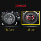 Mazda Stainless Steel Car Steering Wheel Sticker Emblem Badge Decal