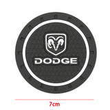 2pcs/set Dodge PVC Car Water Coaster Cup Mat