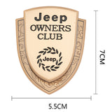 Jeep Metal Shield Car Rear Sticker Auto Window Emblem Badge Decal