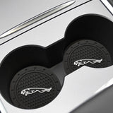 2pcs/set Jaguar Logo PVC Waterproof Car Water Coaster
