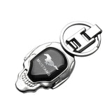Ford Mustang Skull Metal Car Keychain Key Holder