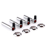 4pcs/set Mitsubishi Ralliart Logo Car Door Bolt Lock Pins Gate Lock Screws