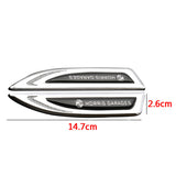2pcs MG Metal Car Side Fender Emblem Sticker Decal