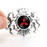 Mitsubishi Ralliart Double Lion Metal Car Rear Sticker Auto Window Emblem Badge Decal