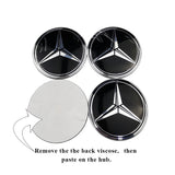 4pcs/set 56/75mm Mercedes Benz AMG Brabus Apple Tree Car Wheel Center Hub Cap Sticker Decal