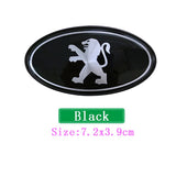 Peugeot Elliptical Metal Car Window Sticker Emblem Badge Decal